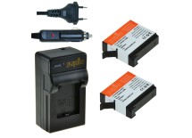 2x Ersatzakku GoPro HERO4 1160 mAh + Ladegerät
